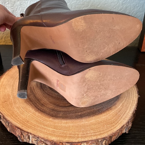 Coach Brown Leather Zip Ankle Boots - Picture 5 of 5